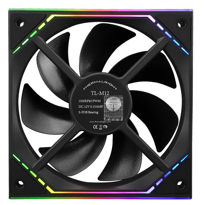 Thermalright TL-M12 Black A-RGB 120mm PWM Fan
