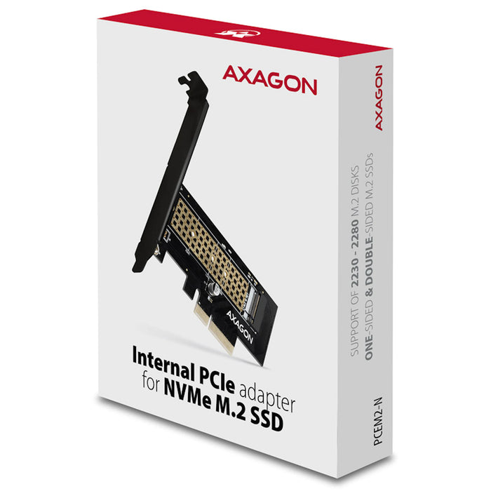 AXAGON PCIe 3.0 to 1x M.2 NVMe Riser Card Adapter