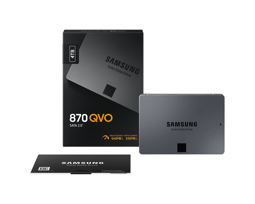 4TB Samsung 870 QVO SATA3 2.5" SSD