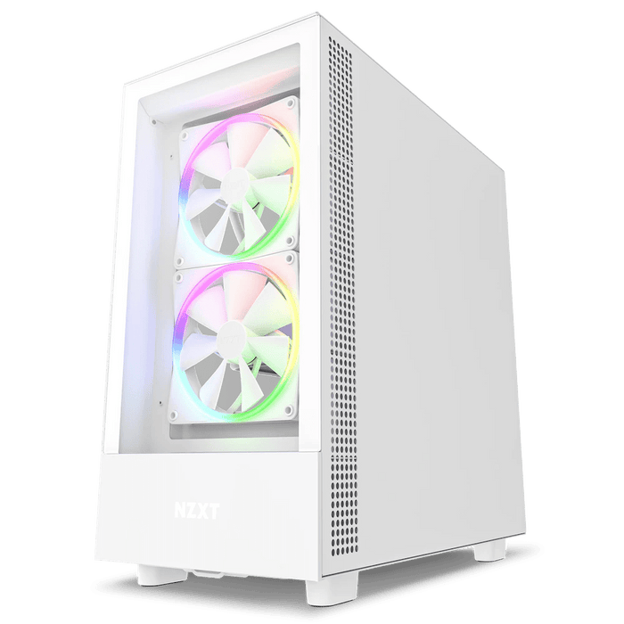 NZXT H5 Elite RGB White ATX Mid Tower PC Case
