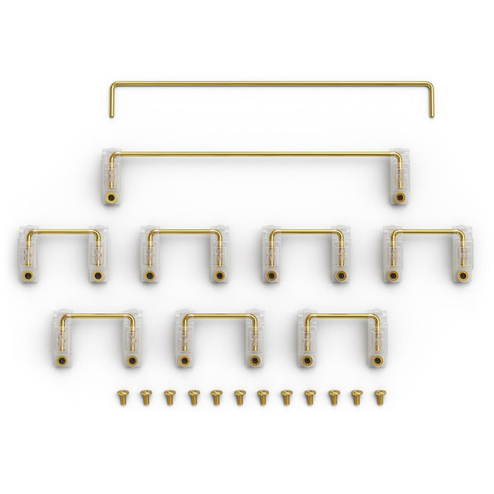 Glorious GSV2 Premium Screw-In Keyboard Stabilizers Clear/Gold