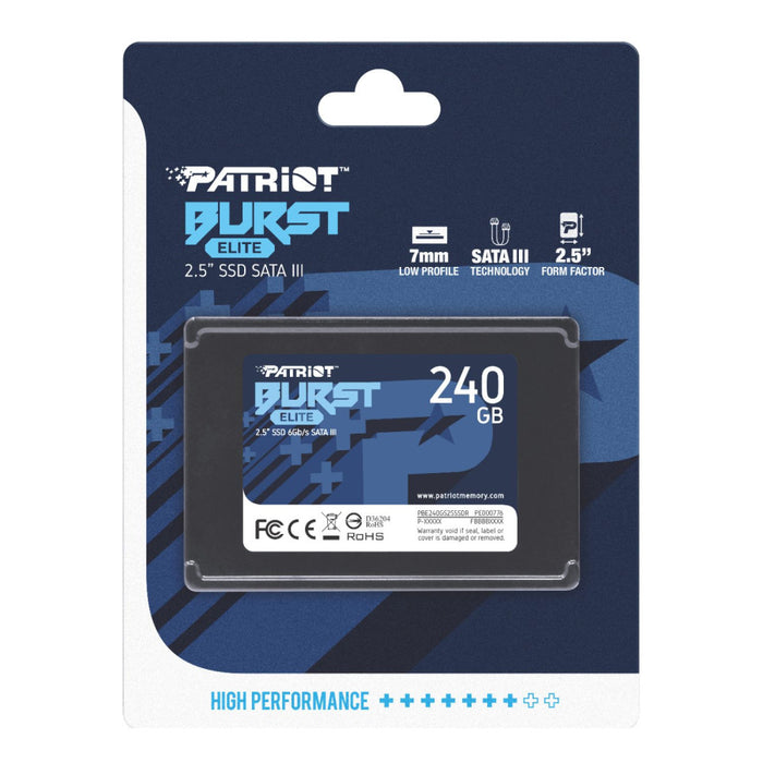 240GB Patriot Burst Elite SATA 6.0Gb/s NVMe M.2 SSD