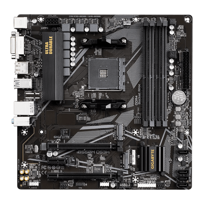 Gigabyte B550M DS3H Micro ATX AM4 Motherboard — Computer Orbit