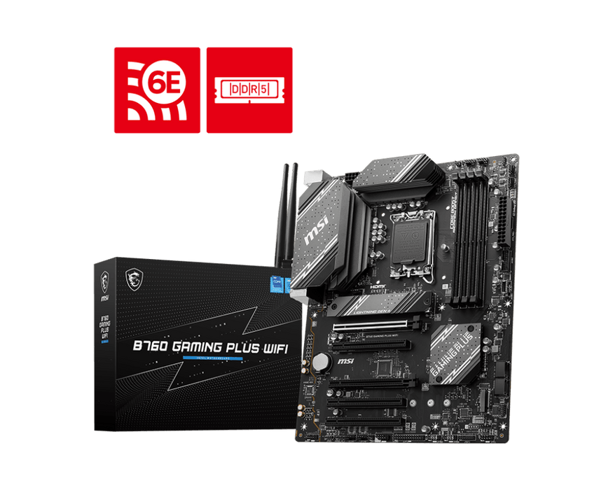 MSI B760 Gaming Plus WIFI DDR5 LGA 1700 ATX Motherboard — Computer Orbit