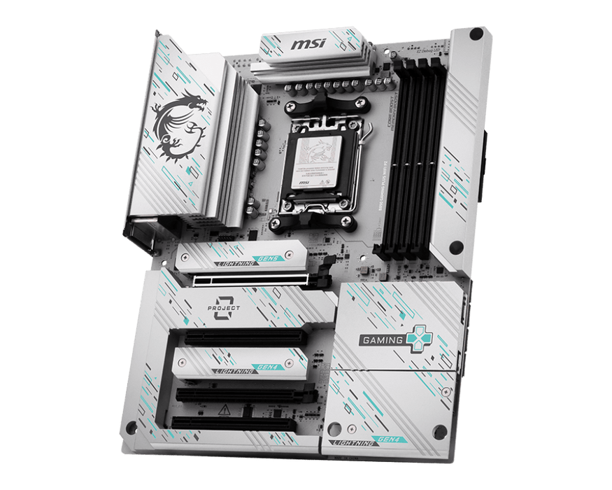 MSI B850 Gaming Plus WIFI Project Zero ATX AM5 Motherboard