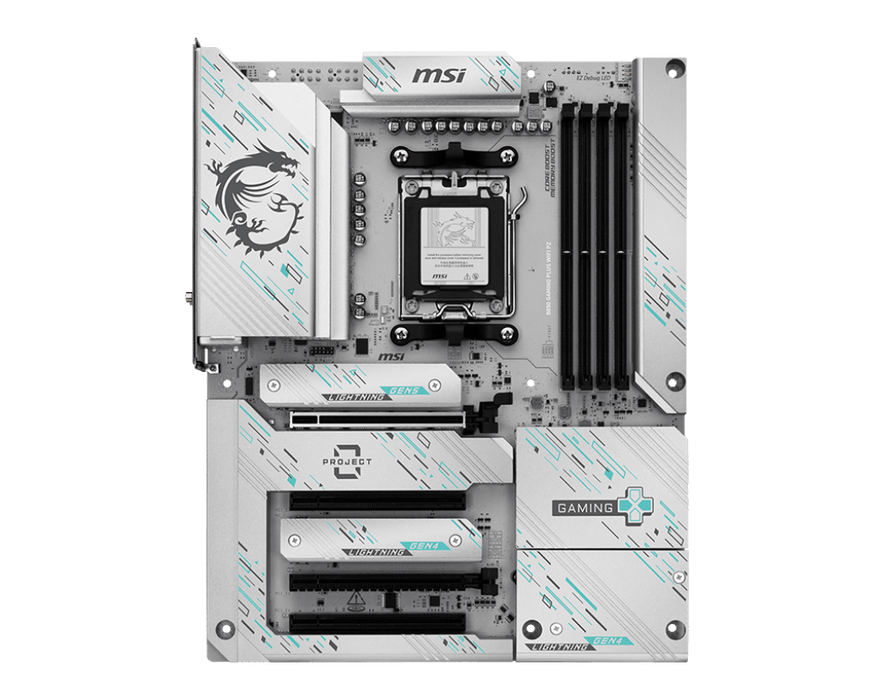 MSI B850 Gaming Plus WIFI Project Zero ATX AM5 Motherboard