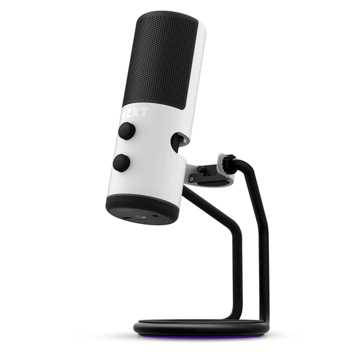 NZXT Capsule White Cardioid USB Microphone