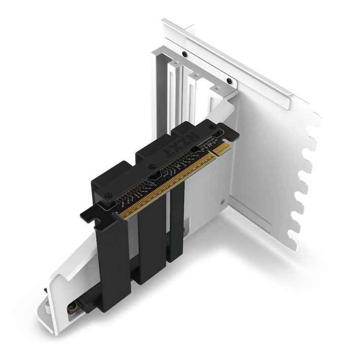 NZXT PCI-E 4.0 White Vertical GPU Mounting Kit