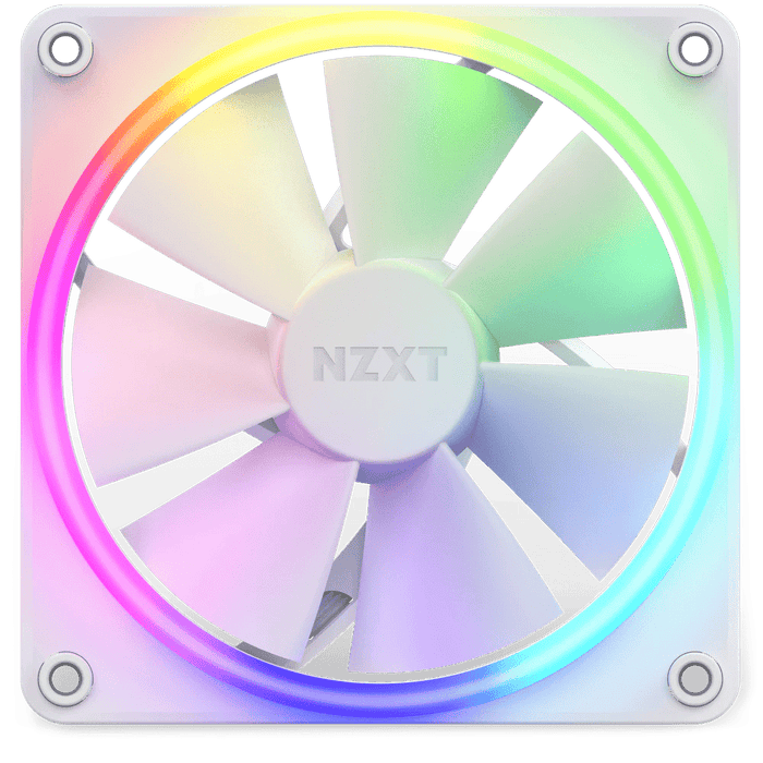 NZXT F120 RGB White 120mm PWM Fan