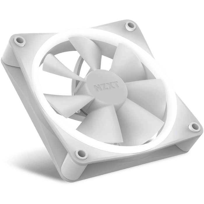 NZXT F120 RGB White 120mm PWM Fan