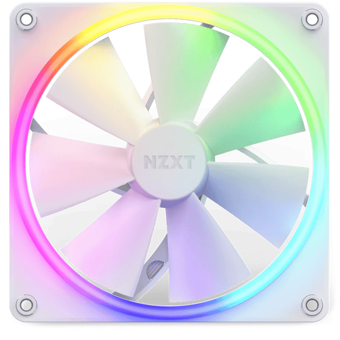 NZXT F140 RGB White 140mm PWM Fan