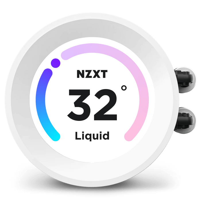 NZXT Kraken 280 Elite RGB White 280mm LCD AIO Liquid Cooler