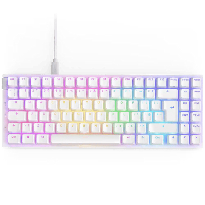 NZXT Function 2 RGB MiniTKL White ISO UK Mechanical Keyboard