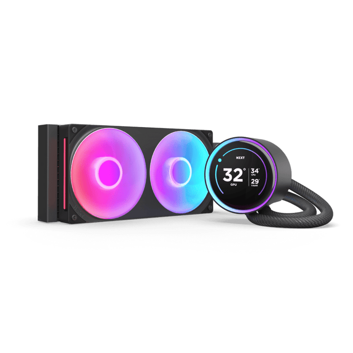 NZXT Kraken 240 Elite RGB 2024 Black LCD AIO Liquid Cooler