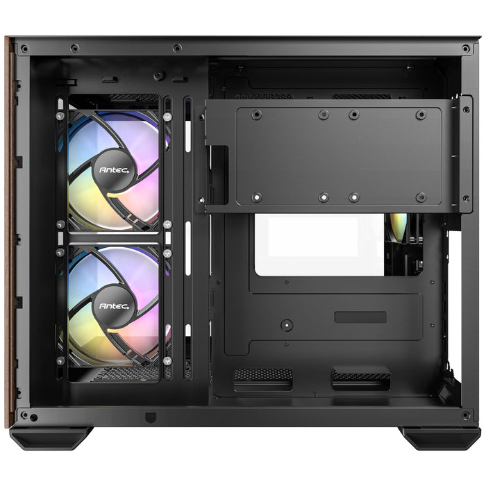 Antec CX600M Mini Wood ARGB Black mATX PC Case