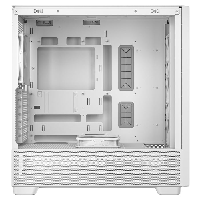 Computer Mesh White Antec FLUX Mesh White Wood ATX PC Case — Computer Orbit