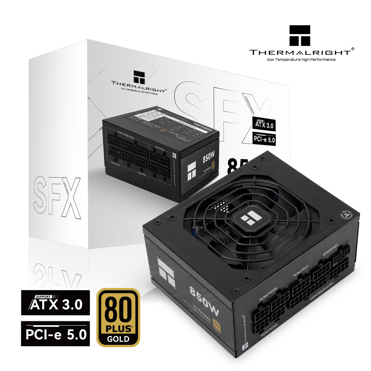 850W Thermalright TGFX-850 ATX 3.0 Gold Modular SFX PSU — Computer
