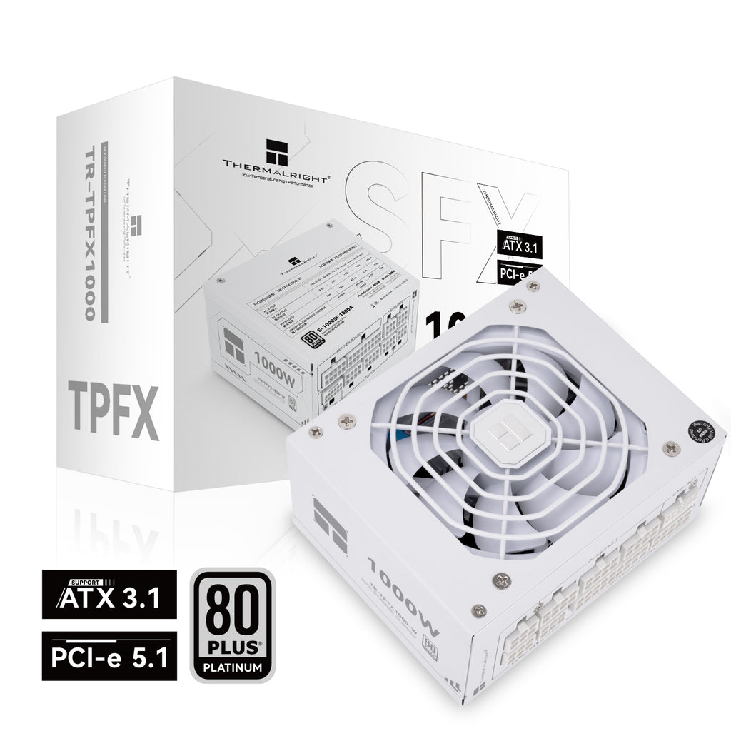 1000W Thermalright TPFX-1000-W White ATX 3.1 Platinum Modular SFX