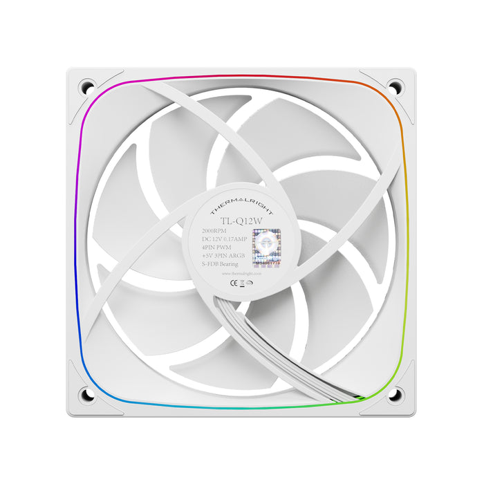 Thermalright TL-Q12W White A-RGB 120mm PWM Fan