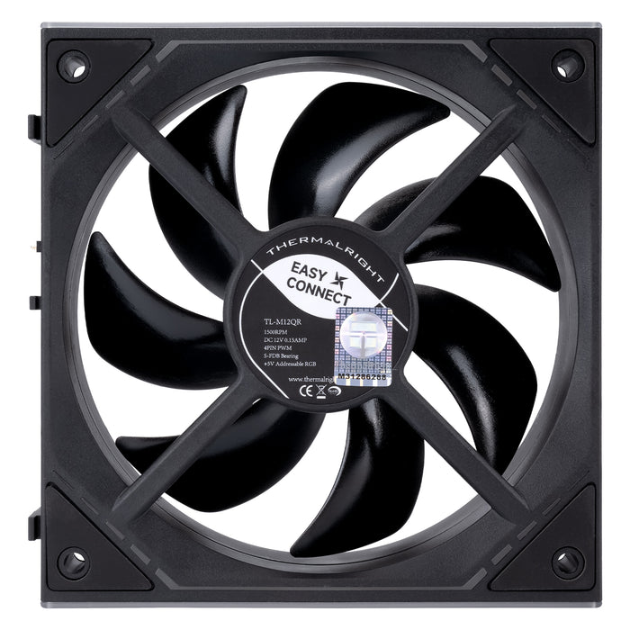Thermalright TL-M12QR Black A-RGB Reverse 120mm PWM Fan