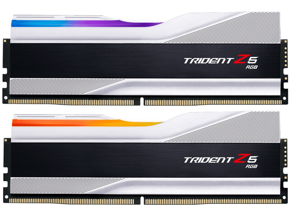 32GB (2x16GB) DDR5 7800MHZ CL36 G.Skill Trident Z5 Silver RGB RAM
