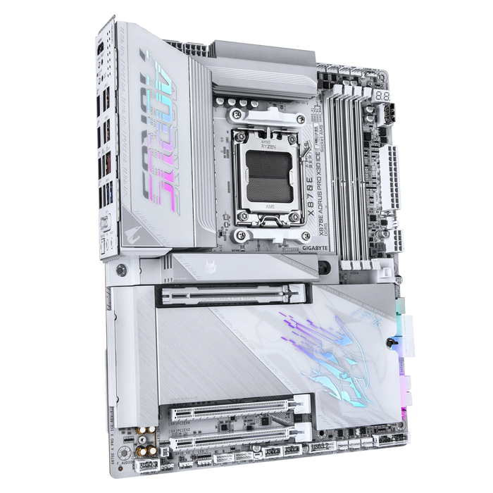 Gigabyte X870E Aorus Pro X3D Ice ATX AM5 Motherboard