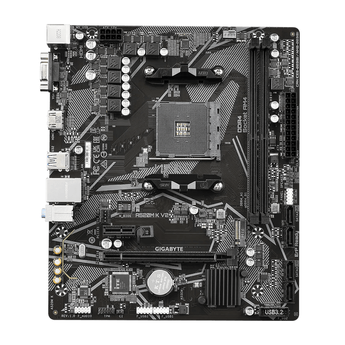 Gigabyte A520M K V2 Micro ATX AM4 Motherboard