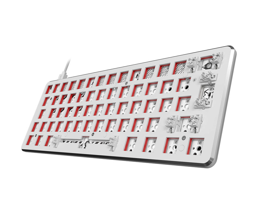 Pulsar PCMK 60% ISO White Keyboard Barebones Kit