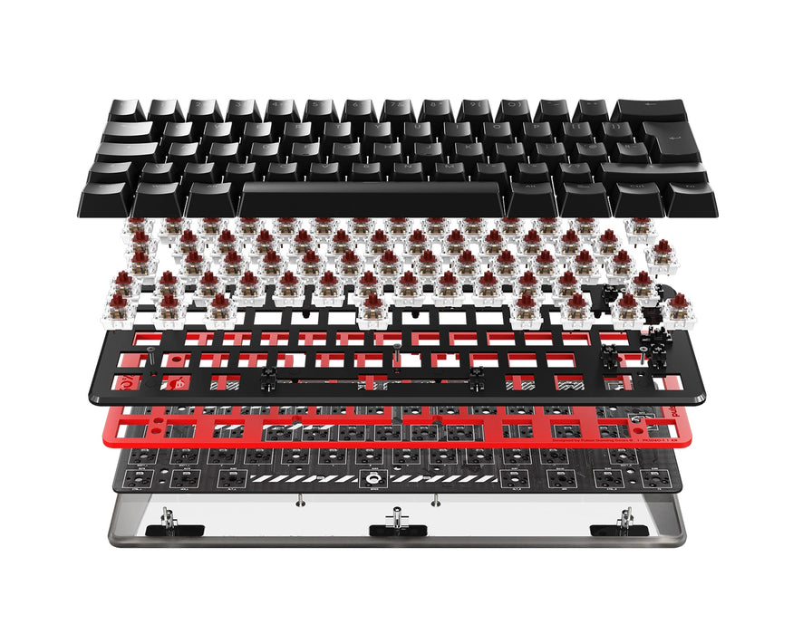 Pulsar PCMK 60% ISO White Keyboard Barebones Kit