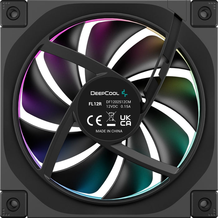 Deepcool FL12 Black ARGB Reverse 120mm PWM Triple Pack
