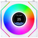 Lian Li UNI FAN SLINF LCD FLEX 120mm Fan - White