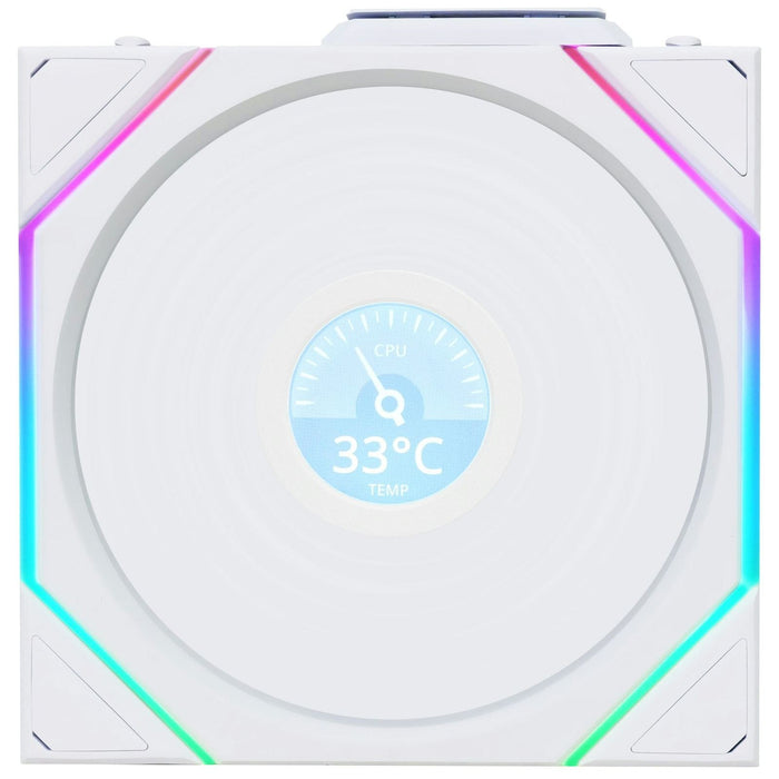 Lian-Li UNI FAN TL120 LCD Wireless ARGB White 120mm Fan