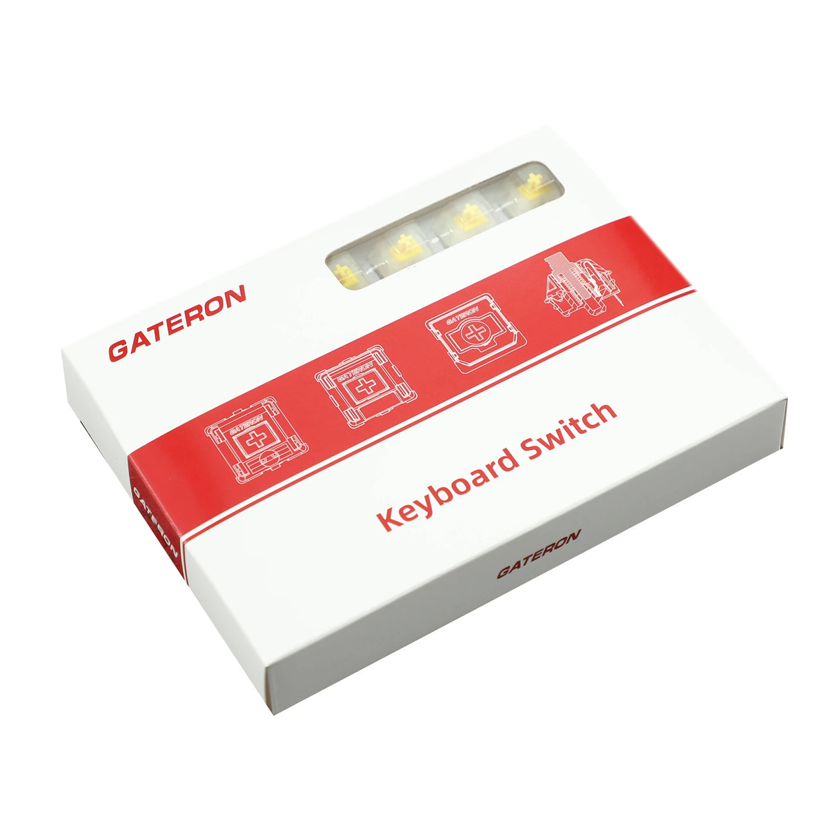 Gateron Milky Yellow Pro KS-3 Pre-Lubed Linear Switch Box - 35