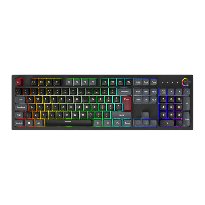 Montech MKey Fullsize Darkness RGB ISO UK Gateron G Pro Red 2.0