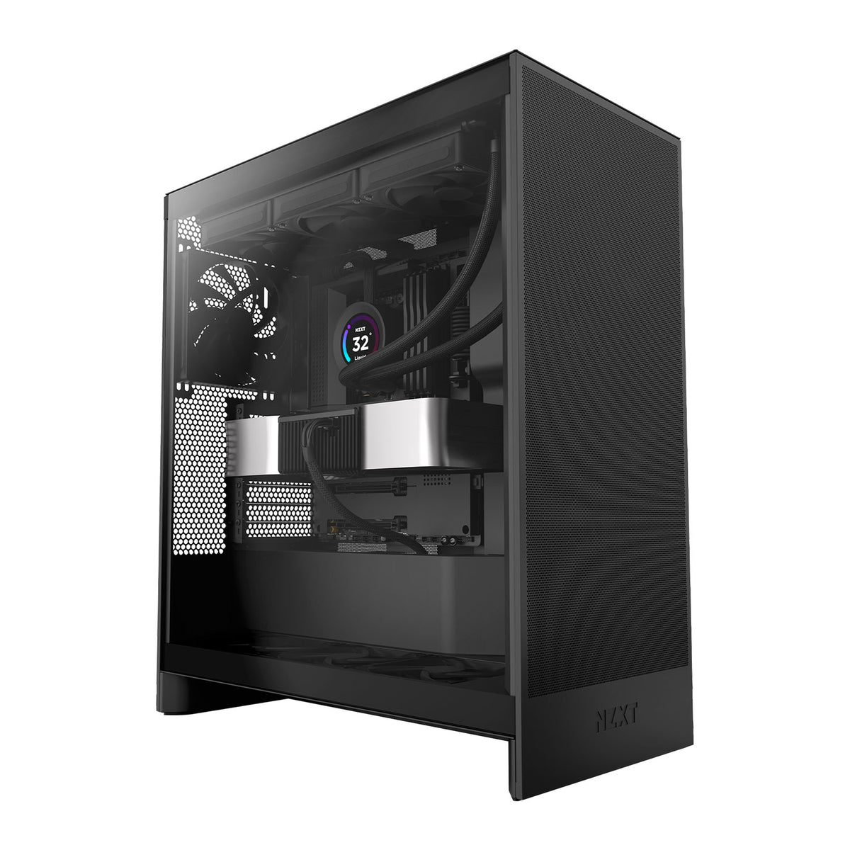 NZXT H7 Flow 2024 Black ATX Mid Tower PC Case — Computer Orbit
