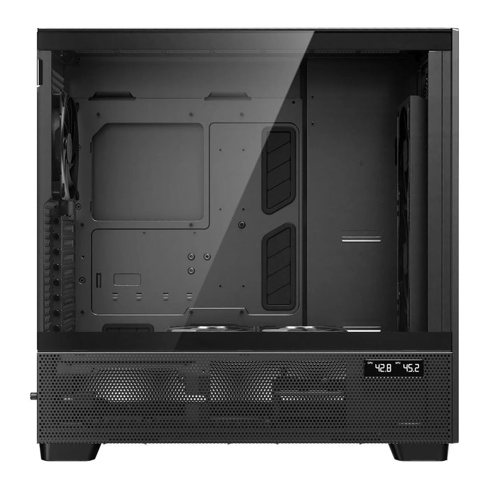 Antec FLUX PRO Mesh Black Wood ATX PC Case