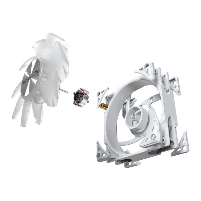 Montech Metal Pro 12 ARGB 120mm White PWM Fan