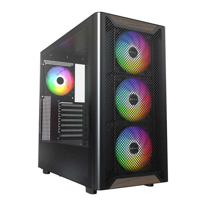 Montech XR Wood A-RGB Black ATX Case