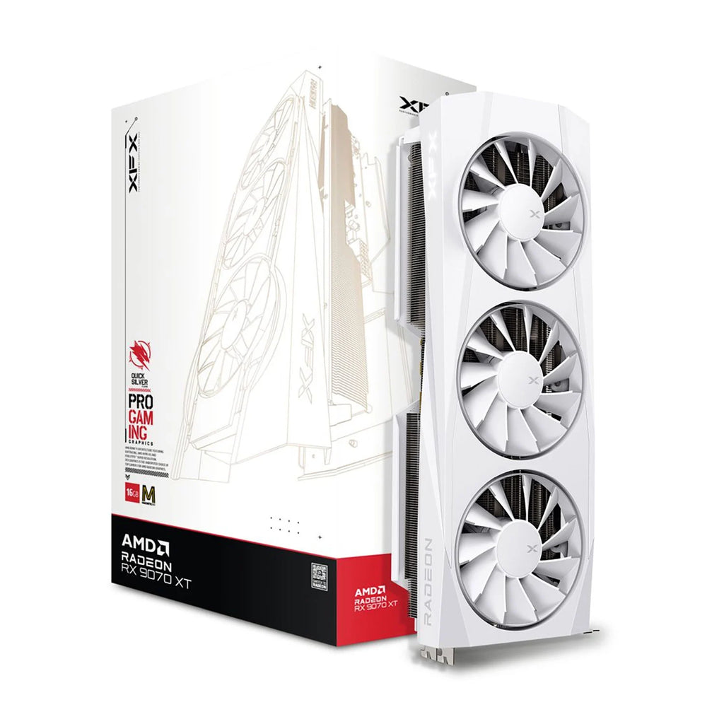 XFX RX 9070 XT Quicksilver White Magnetic Air Edition 16GB