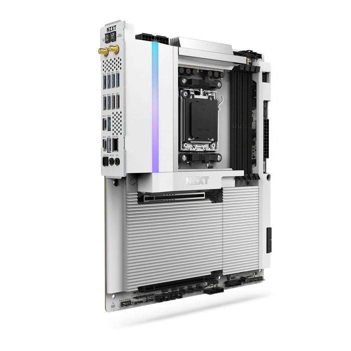 NZXT N9 X870E Gaming Wi-Fi 7 PCIe 5.0 DDR5 White ATX Motherboard