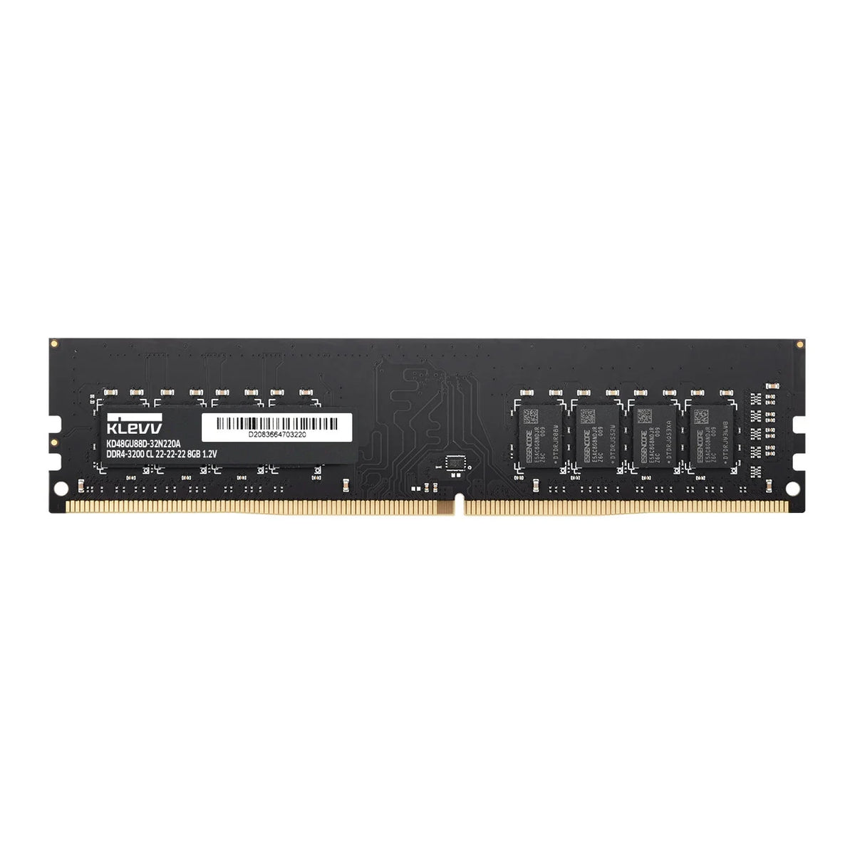 8GB (1x8GB) DDR4 3200MHZ CL22 KLEVV Standard RAM Black — Computer Orbit