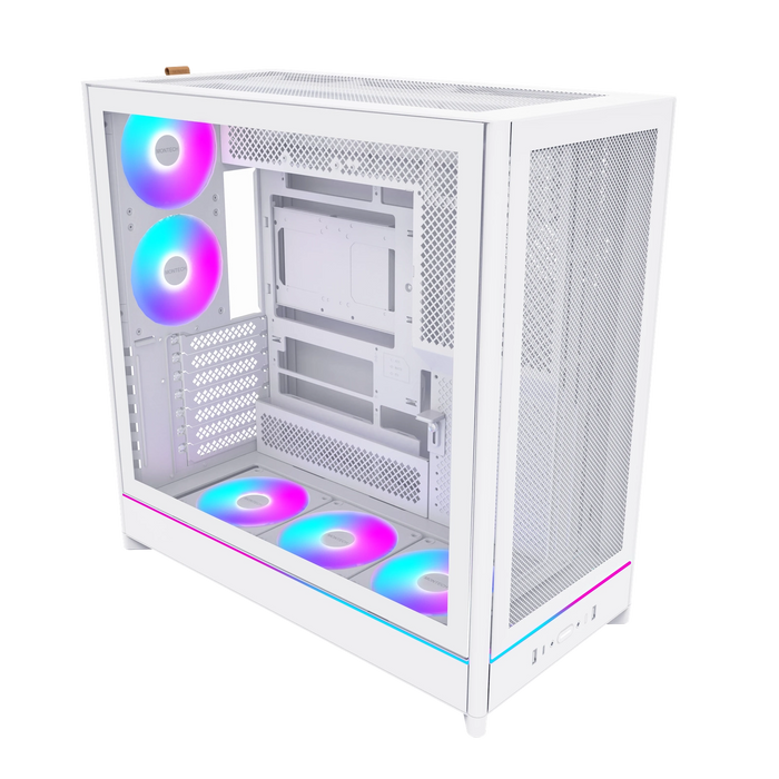 Montech HS01 PRO ARGB Reversible White ATX Case
