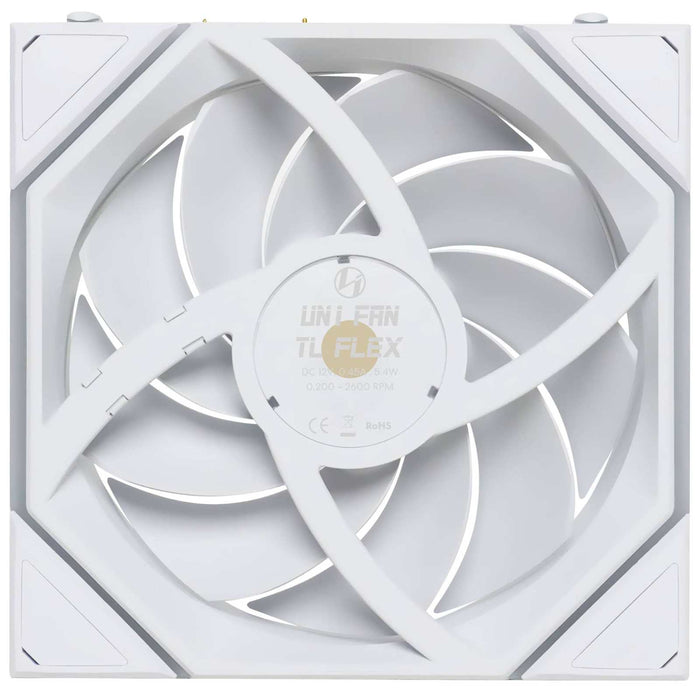 Lian Li UNI FAN TL FLEX 120mm Triple Fan Pack with Controller - White