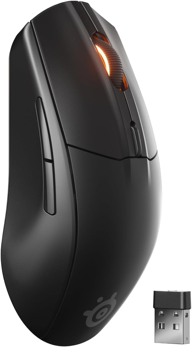 Steelseries Computer SteelSeries Rival 3 Gen 2 Black Wireless Gaming Mouse | Computer Orbit
