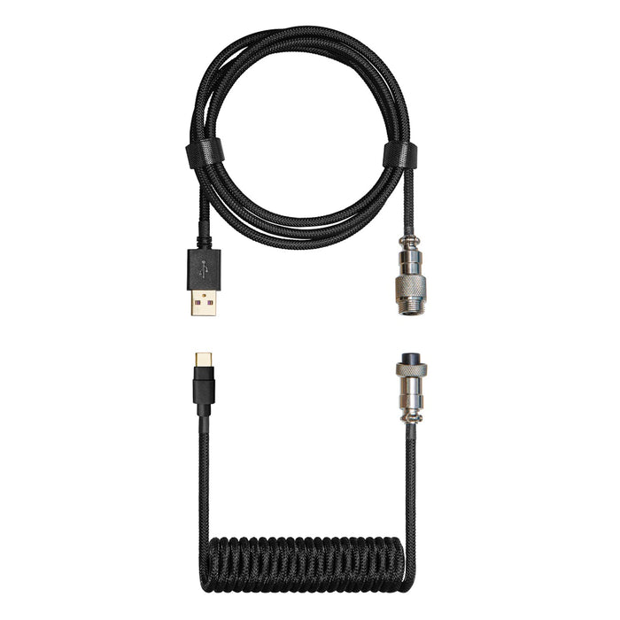 Cooler Master USB-C Coiled Aviator Cable Shadow Black
