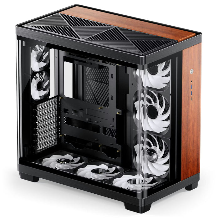 Jonsbo TK-4 Black Wood ATX Glass Case