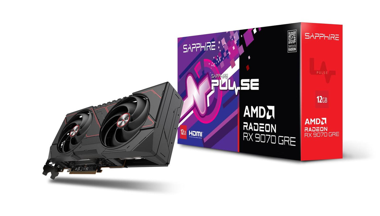 Sapphire OC Pulse RX 9070 GRE 12GB Graphics Card