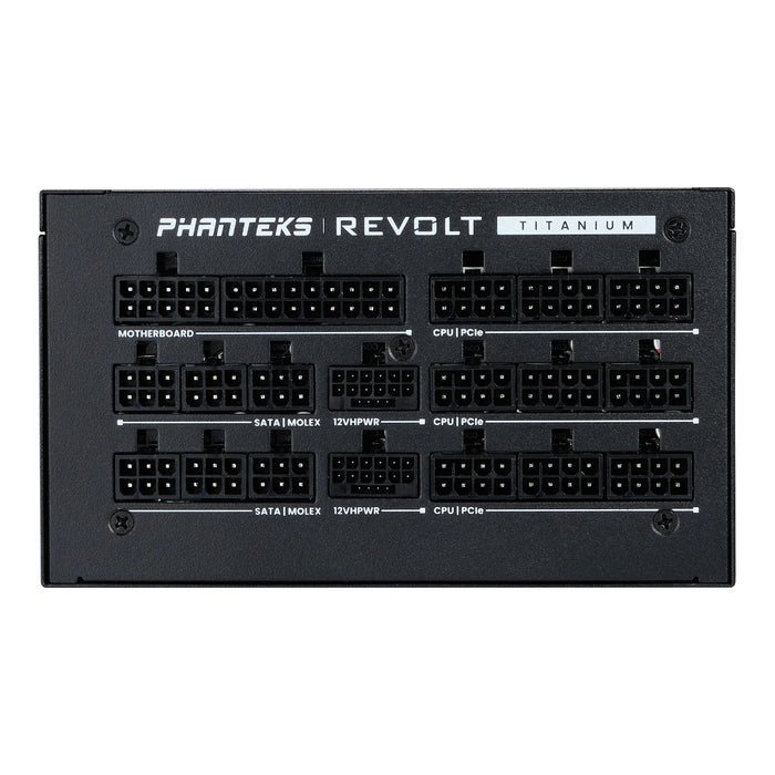1600W Phanteks Revolt ATX 3.0 Titanium Black Cable Free PSU
