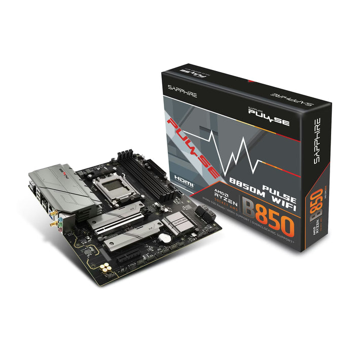 SAPPHIRE Pulse B850M WiFi Micro-ATX AM5 Motherboard