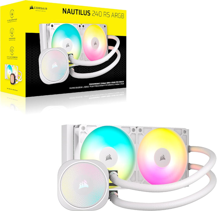 Corsair NAUTILUS 240 RS ARGB White 240mm AIO Liquid Cooler